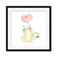 Picture of Heart Balloon Cheetah _GroupedProduct_Square_Mini_ _GroupedProduct_Square_Framed_Matted_
