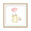 Picture of Heart Balloon Cheetah _GroupedProduct_Square_Mini_ _GroupedProduct_Square_Framed_Matted_