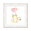 Picture of Heart Balloon Cheetah _GroupedProduct_Square_Mini_ _GroupedProduct_Square_Framed_Matted_