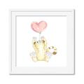 Picture of Heart Balloon Cheetah _GroupedProduct_Square_Mini_ _GroupedProduct_Square_Framed_Matted_