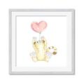 Picture of Heart Balloon Cheetah _GroupedProduct_Square_Mini_ _GroupedProduct_Square_Framed_Matted_