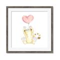 Picture of Heart Balloon Cheetah _GroupedProduct_Square_Mini_ _GroupedProduct_Square_Framed_Matted_
