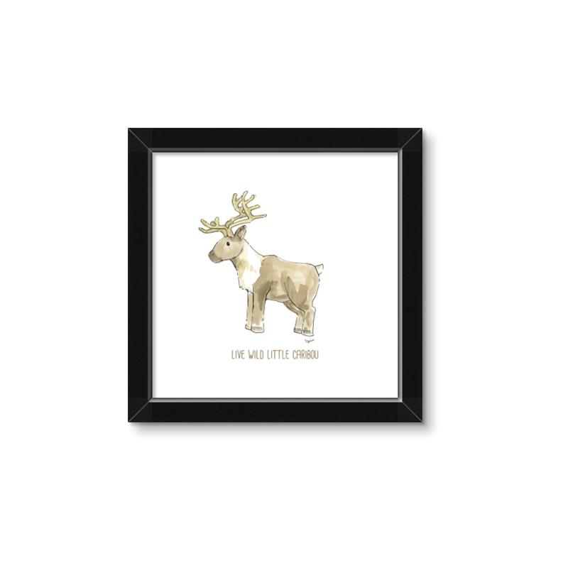Picture of Wild little Caribou _GroupedProduct_Square_Mini_ _GroupedProduct_Square_Framed_Matted_