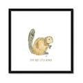 Picture of Stay Busy Beaver _GroupedProduct_Square_Mini_ _GroupedProduct_Square_Framed_Matted_