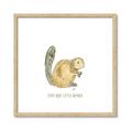 Picture of Stay Busy Beaver _GroupedProduct_Square_Mini_ _GroupedProduct_Square_Framed_Matted_