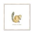 Picture of Stay Busy Beaver _GroupedProduct_Square_Mini_ _GroupedProduct_Square_Framed_Matted_
