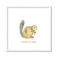 Picture of Stay Busy Beaver _GroupedProduct_Square_Mini_ _GroupedProduct_Square_Framed_Matted_