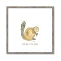 Picture of Stay Busy Beaver _GroupedProduct_Square_Mini_ _GroupedProduct_Square_Framed_Matted_