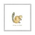 Picture of Stay Busy Beaver _GroupedProduct_Square_Mini_ _GroupedProduct_Square_Framed_Matted_