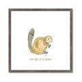 Picture of Stay Busy Beaver _GroupedProduct_Square_Mini_ _GroupedProduct_Square_Framed_Matted_
