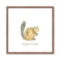 Picture of Stay Busy Beaver _GroupedProduct_Square_Mini_ _GroupedProduct_Square_Framed_Matted_