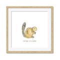 Picture of Stay Busy Beaver _GroupedProduct_Square_Mini_ _GroupedProduct_Square_Framed_Matted_