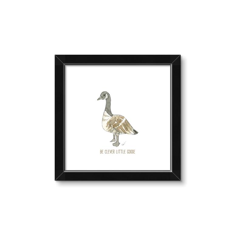 Picture of Clever Little Goose _GroupedProduct_Square_Mini_ _GroupedProduct_Square_Framed_Matted_