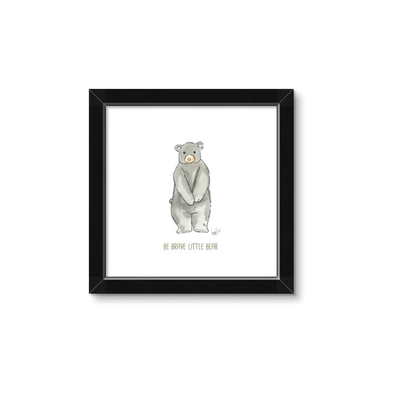 Picture of Be Brave Little Bear _GroupedProduct_Square_Mini_ _GroupedProduct_Square_Framed_Matted_