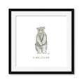 Picture of Be Brave Little Bear _GroupedProduct_Square_Mini_ _GroupedProduct_Square_Framed_Matted_