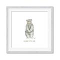 Picture of Be Brave Little Bear _GroupedProduct_Square_Mini_ _GroupedProduct_Square_Framed_Matted_