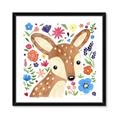 Picture of In the Garden Deer _GroupedProduct_Square_Mini_ _GroupedProduct_Square_Framed_Matted_