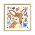 Picture of In the Garden Deer _GroupedProduct_Square_Mini_ _GroupedProduct_Square_Framed_Matted_