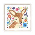 Picture of In the Garden Deer _GroupedProduct_Square_Mini_ _GroupedProduct_Square_Framed_Matted_