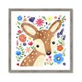 Picture of In the Garden Deer _GroupedProduct_Square_Mini_ _GroupedProduct_Square_Framed_Matted_