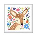 Picture of In the Garden Deer _GroupedProduct_Square_Mini_ _GroupedProduct_Square_Framed_Matted_