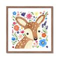 Picture of In the Garden Deer _GroupedProduct_Square_Mini_ _GroupedProduct_Square_Framed_Matted_
