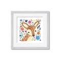 Picture of In the Garden Deer _GroupedProduct_Square_Mini_ _GroupedProduct_Square_Framed_Matted_