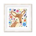 Picture of In the Garden Deer _GroupedProduct_Square_Mini_ _GroupedProduct_Square_Framed_Matted_