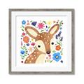 Picture of In the Garden Deer _GroupedProduct_Square_Mini_ _GroupedProduct_Square_Framed_Matted_