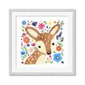 Picture of In the Garden Deer _GroupedProduct_Square_Mini_ _GroupedProduct_Square_Framed_Matted_