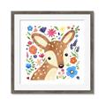 Picture of In the Garden Deer _GroupedProduct_Square_Mini_ _GroupedProduct_Square_Framed_Matted_