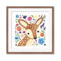Picture of In the Garden Deer _GroupedProduct_Square_Mini_ _GroupedProduct_Square_Framed_Matted_