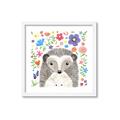 Picture of In the Garden Hedgehog _GroupedProduct_Square_Mini_ _GroupedProduct_Square_Framed_Matted_