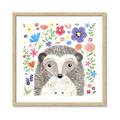 Picture of In the Garden Hedgehog _GroupedProduct_Square_Mini_ _GroupedProduct_Square_Framed_Matted_