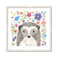 Picture of In the Garden Hedgehog _GroupedProduct_Square_Mini_ _GroupedProduct_Square_Framed_Matted_