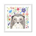 Picture of In the Garden Hedgehog _GroupedProduct_Square_Mini_ _GroupedProduct_Square_Framed_Matted_
