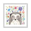Picture of In the Garden Hedgehog _GroupedProduct_Square_Mini_ _GroupedProduct_Square_Framed_Matted_