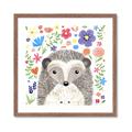 Picture of In the Garden Hedgehog _GroupedProduct_Square_Mini_ _GroupedProduct_Square_Framed_Matted_