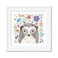 Picture of In the Garden Hedgehog _GroupedProduct_Square_Mini_ _GroupedProduct_Square_Framed_Matted_