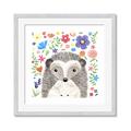 Picture of In the Garden Hedgehog _GroupedProduct_Square_Mini_ _GroupedProduct_Square_Framed_Matted_