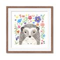 Picture of In the Garden Hedgehog _GroupedProduct_Square_Mini_ _GroupedProduct_Square_Framed_Matted_