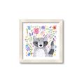 Picture of In the Garden Raccoon _GroupedProduct_Square_Mini_ _GroupedProduct_Square_Framed_Matted_