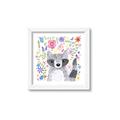 Picture of In the Garden Raccoon _GroupedProduct_Square_Mini_ _GroupedProduct_Square_Framed_Matted_