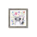 Picture of In the Garden Raccoon _GroupedProduct_Square_Mini_ _GroupedProduct_Square_Framed_Matted_