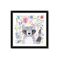 Picture of In the Garden Raccoon _GroupedProduct_Square_Mini_ _GroupedProduct_Square_Framed_Matted_