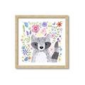 Picture of In the Garden Raccoon _GroupedProduct_Square_Mini_ _GroupedProduct_Square_Framed_Matted_