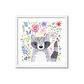 Picture of In the Garden Raccoon _GroupedProduct_Square_Mini_ _GroupedProduct_Square_Framed_Matted_