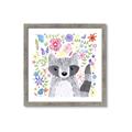Picture of In the Garden Raccoon _GroupedProduct_Square_Mini_ _GroupedProduct_Square_Framed_Matted_