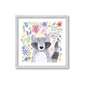 Picture of In the Garden Raccoon _GroupedProduct_Square_Mini_ _GroupedProduct_Square_Framed_Matted_