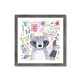Picture of In the Garden Raccoon _GroupedProduct_Square_Mini_ _GroupedProduct_Square_Framed_Matted_